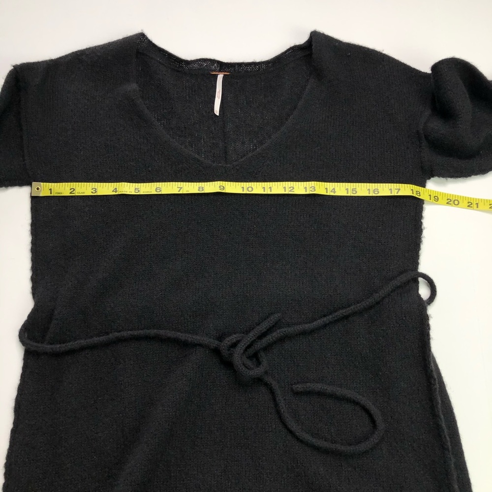 Free People Black Alpaca Blend Tunic Sweater XS - Picture 8 of 11